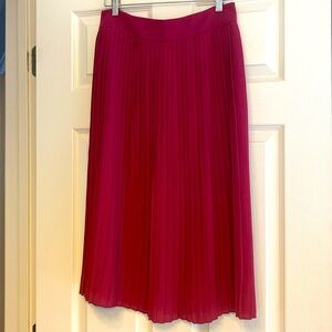 J Crew pleated midi skirt